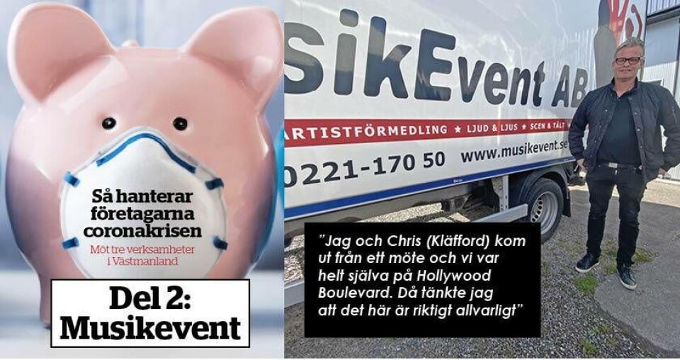 HÅLLER SIG FLYTANDE. Trots den kraftiga inbromsningen för företagen inom underhållning och event så har uppdragen börjat komma in igen till Musikevent som redan före pandemin hade hand om artistförmedling på kryssningsfartyg. Foto: FREDRIK KLEVENHAUS