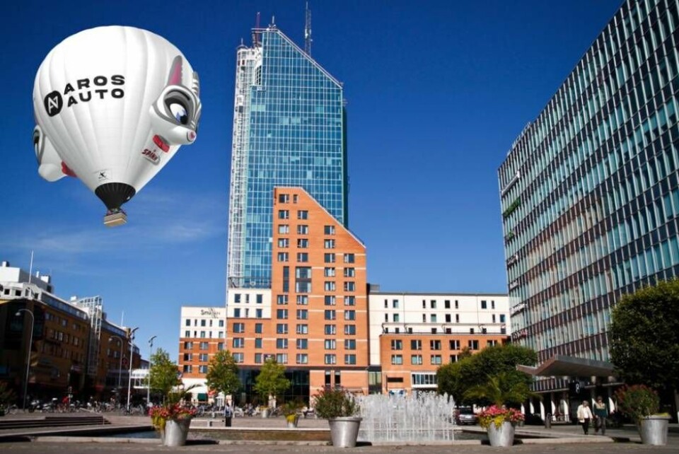 Jätteballong över Västerås i flera veckor