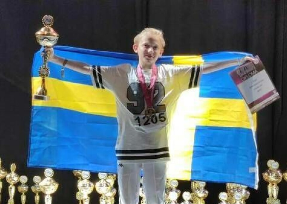 Casper Mollerup efter vinsten i European Hiphop & Boogie Championship i Skopje, Nordmakedonien. Foto: Privat