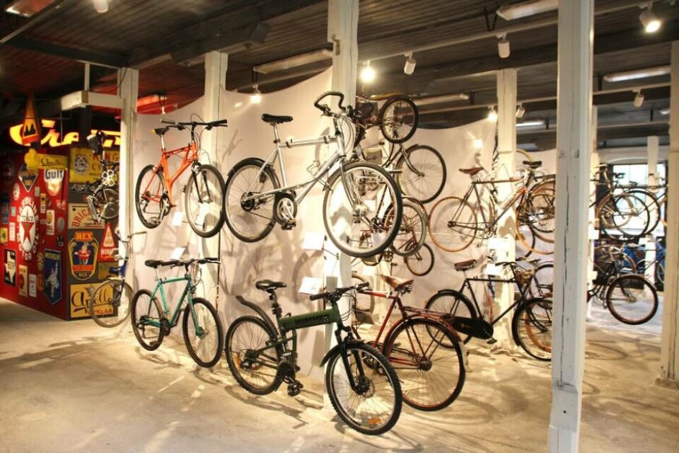 Vägg i vägg med MC Collection i Stenstallet ligger det nya cykelmuseet. Foto: Jonas Bergkvist