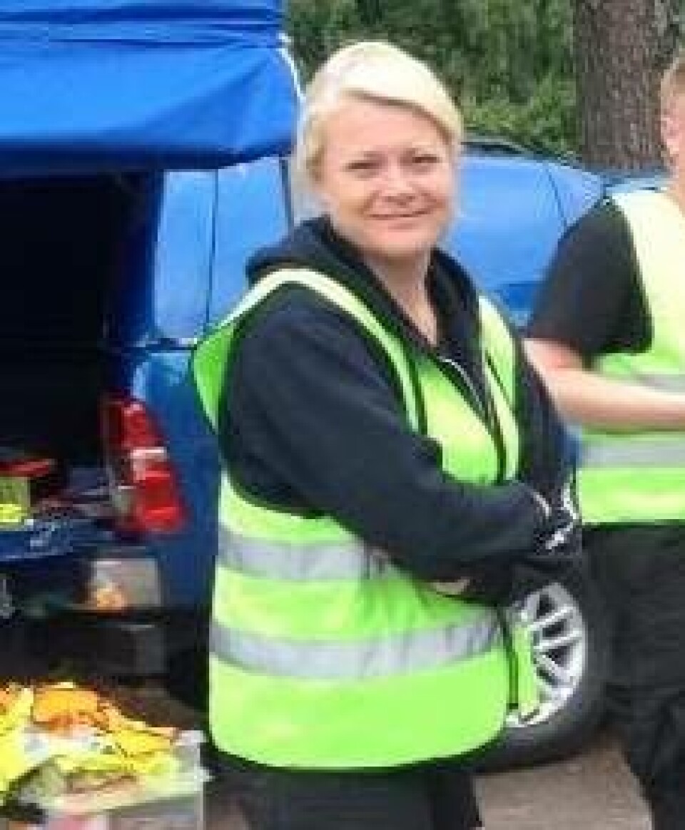 Anna Österberg, verksamhetsledare Missing People Västmanland, var med när vapnet hittades. Foto: Missing People