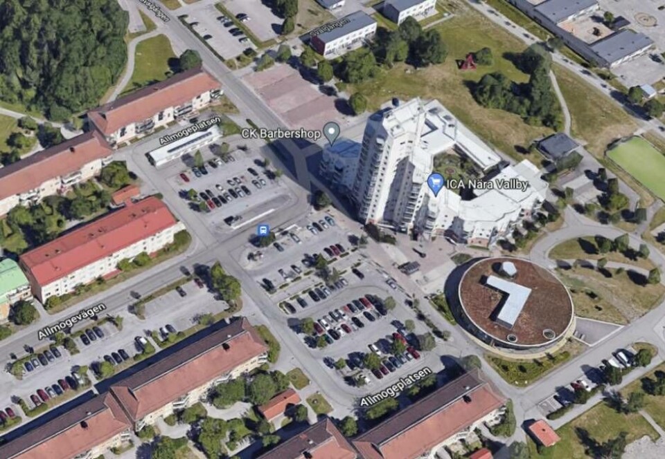 Allmogeplatsen på Vallby. Foto: Google Analytics