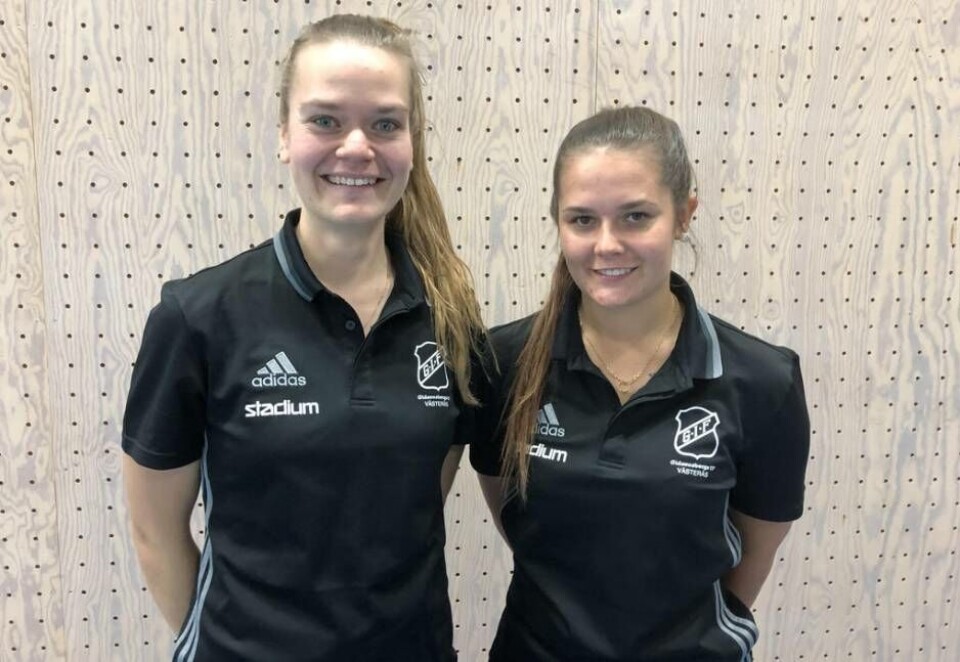 Tränarparet Anna Berggren och Emelie Airaksinen. Foto: Privat