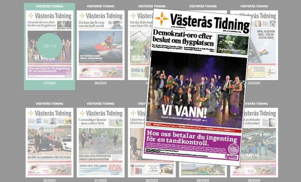 Läs helgens Västerås Tidning som e-tidning