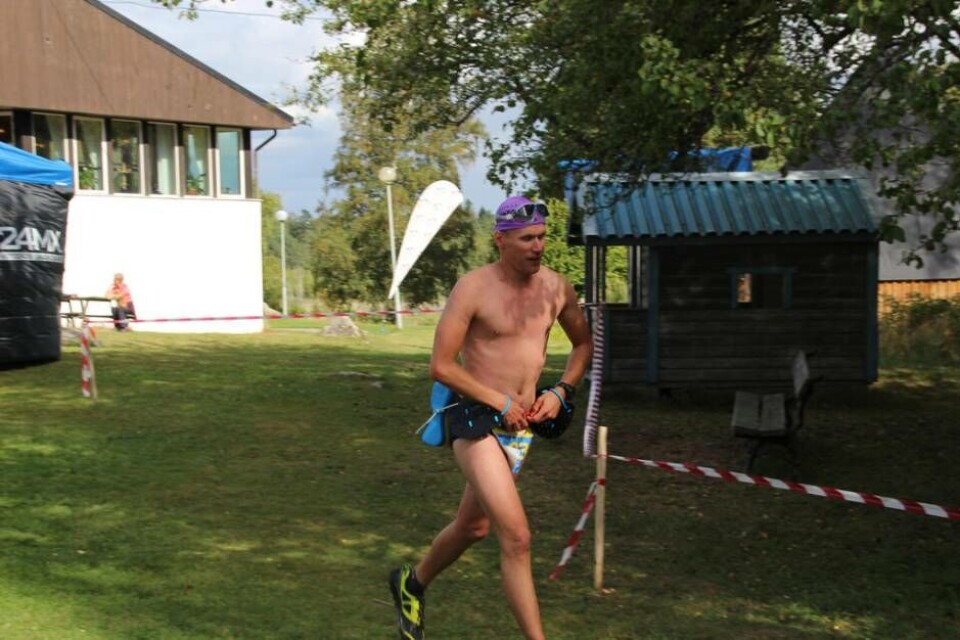 Karl Forslin vann herrsingelklassen. Foto: Jonas Bergkvist