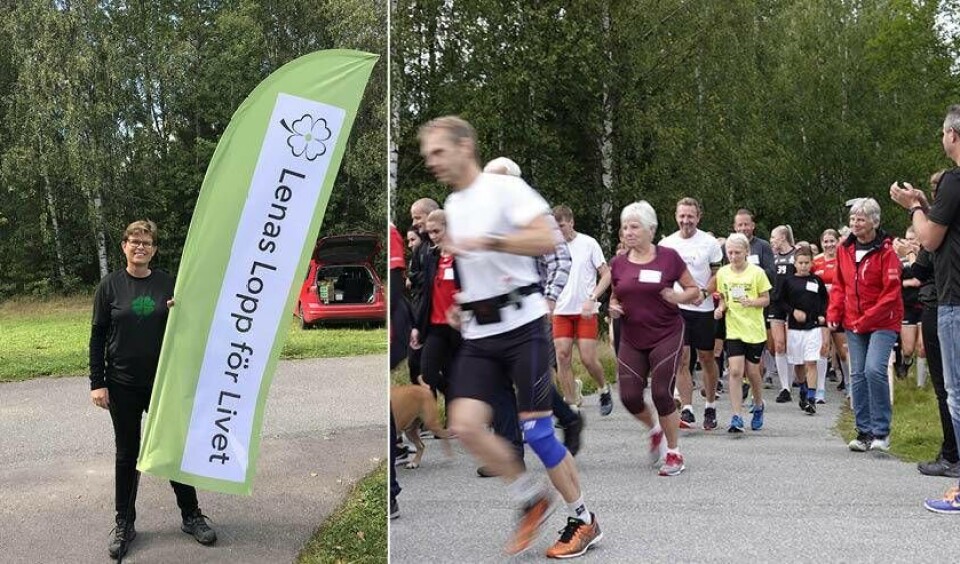 Lena Wäppling är initiativtagare till Lenas lopp för livet. Lena Wäppling är initiativtagare till Lenas lopp för livet.