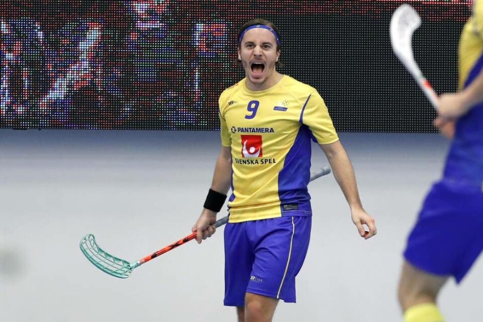 Alexander Galante Carlström är Årets spelare i svensk innebandy. Foto: Per Wiklund