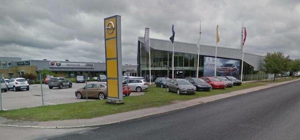 Björkmans bil på Tunbytorp i Västerås. Foto: Google street