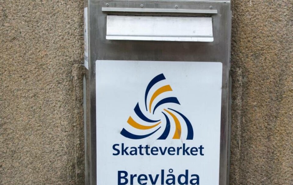 Brevlåda för post till Skatteverket