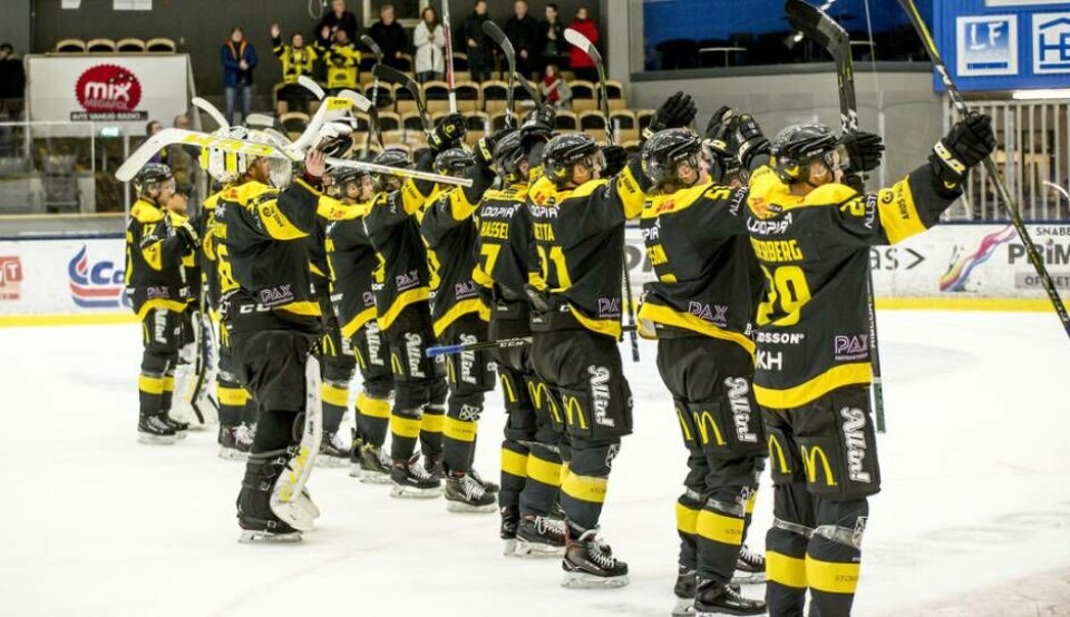 VIK-spelarna fick jubla igen – ännu obesegrade i Allettan. Foto: Stefan Lindgren/Arkiv