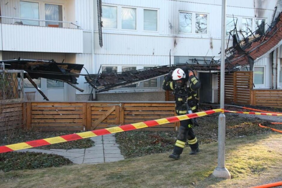 Arbetet pågick långt in på onsdagen. Foto: Sofie Tejre