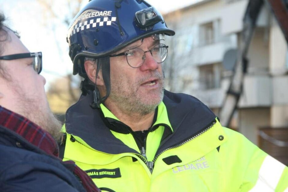 Thomas Reichert, restvärdesledare på plats. Foto: Sofie Tejre