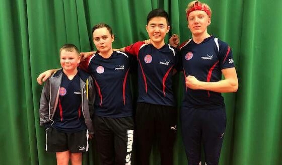 Seriesegrare. Oscar Larsson, Malte Elfving, Robin Teng, Carl Sahlén vann division 4 Västmanland. Foto: VBTK