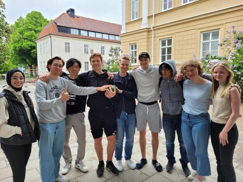 Blivande studenter från Rudbeckianska ser fram emot ett ordentligt firande. Foto: Maja Meriläinen