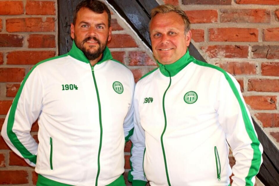 Thomas Gabrielsson och Joacim 'Jocke' Gunnarsson. Foto: VSK FOTBOLL