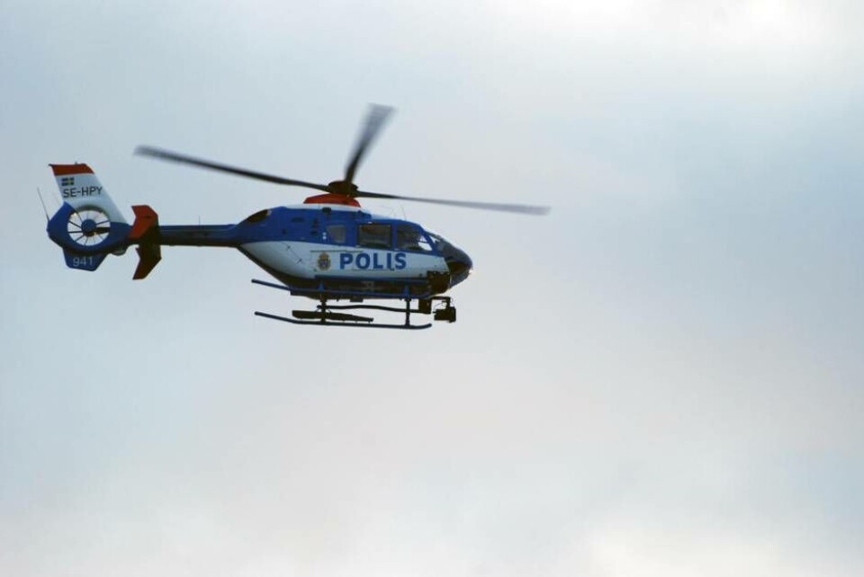 Därför cirkulerade polisens helikopter över Västerås