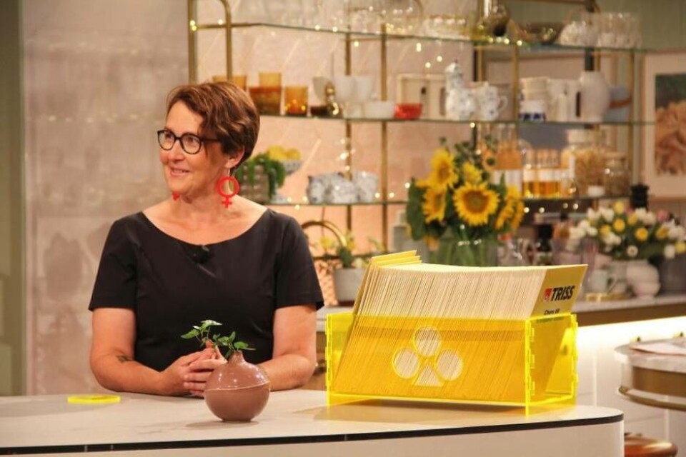 VINNARE. Kristina Widén från Salbohed skrapade Triss. Foto: SVENSKA SPEL/TV4