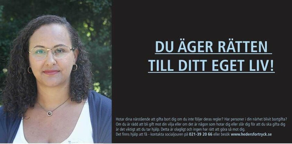 Issis Melin är utvecklare mot hedersrelaterat våld och förtryck inom barn- och utbildningsförvaltningen i Västerås. Foto: Sofie Tejre