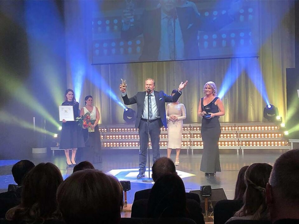 Vid förra årets Guldstänk var det Alan Björk från Björks buss som fick ta emot priset som Årets företagare. Foto: Frida Heldemar