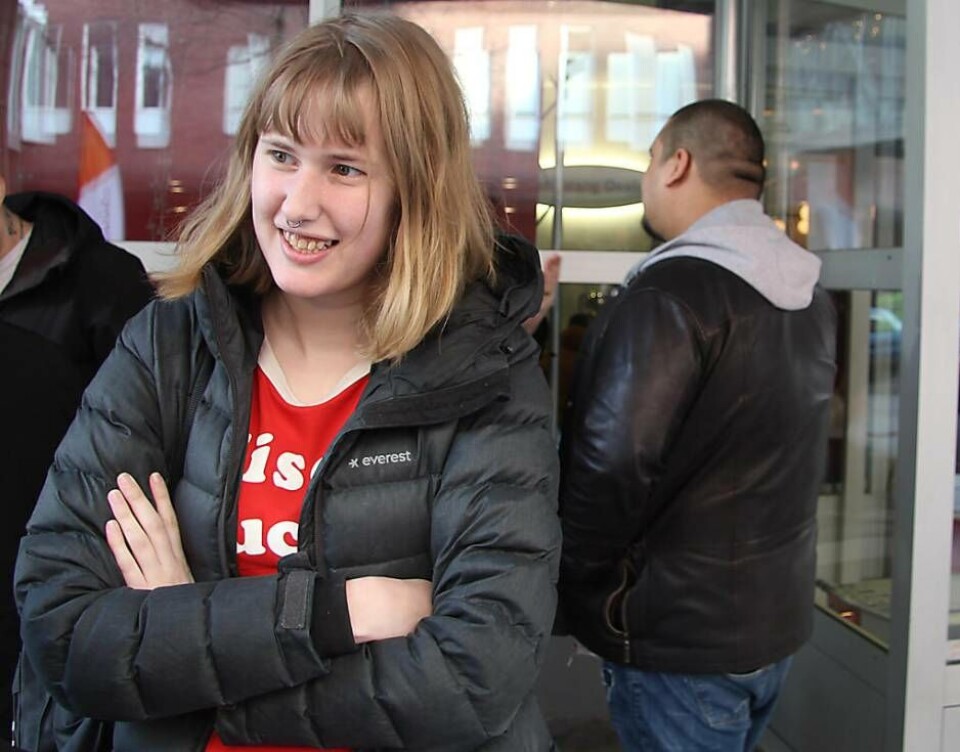 Linn Persson var en av tusentals besökare som hade hittat till ACC och Rekryteringsmässan under onsdagen. Foto: Jonas Bergkvist
