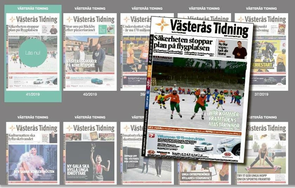 Läs helgens Västerås Tidning som e-tidning