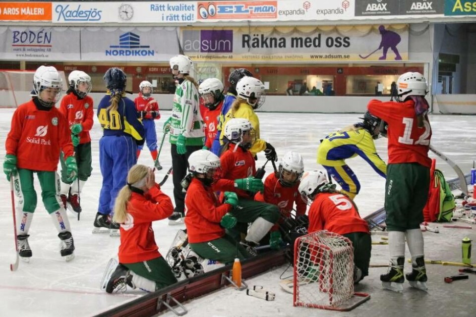 Dags för en snabb paus mellan ispassen. Foto: Helena Andersson