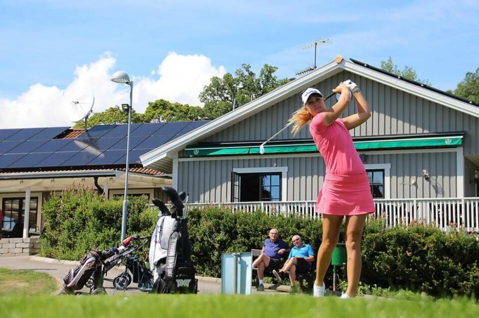 Här med VGK:s klubbhus i bakgrunden. Foto: Jonas Bergkvist