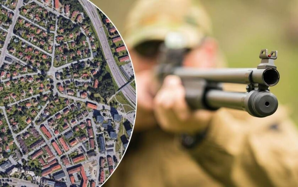 Jagade bort sovande främling från trädgården – blev själv anmäld