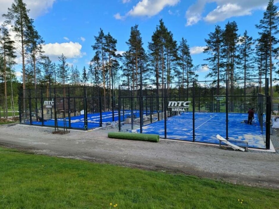 Här är Suras första padelbanor, MTC Arena vid Surahammars golfklubb. Foto: MTC Arena