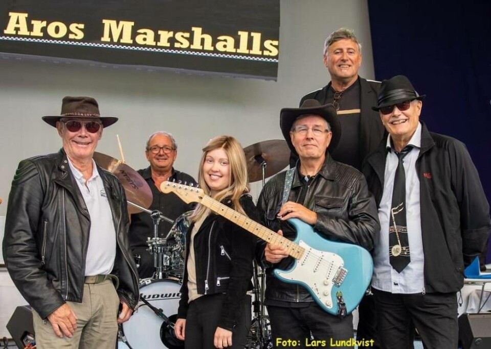 25 maj – Aros Marshalls Växhuset. Sista chansen att avnjuta lunchmusik på Växhuset. Västeråsbandet Aros Marshalls avslutar en epok. Foto: Lars Lundkvist