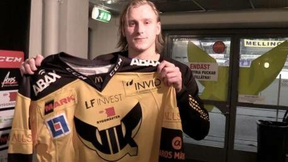 Forwarden Anthon Eriksson förstärker VIK. Foto: VIK.se