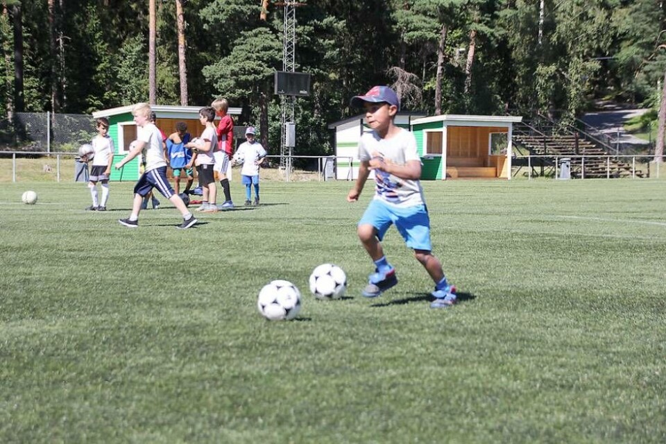 David Bergström in action i straffläggningen. Foto: Helena Andersson