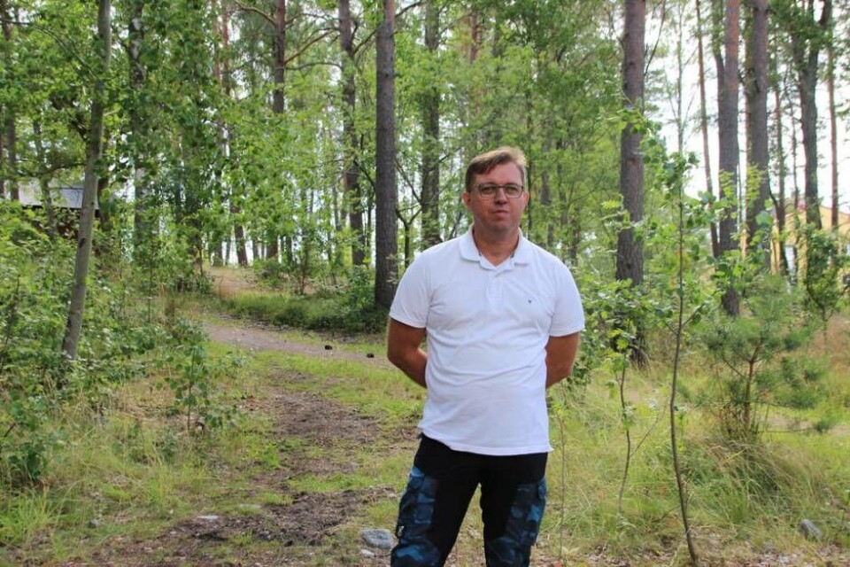 Lars Bergström är ordförande i Västerås disc Club och är glad över den stora medlemsökningen under året och hoppas att ännu fler ska ansluta till klubben. Foto: Jonas Bergkvist