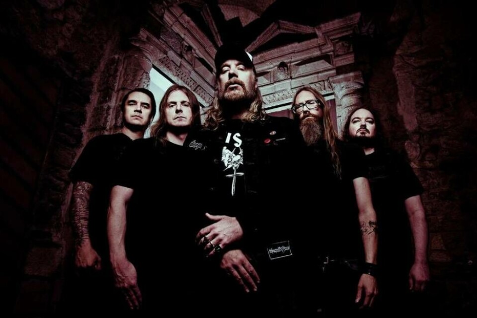 At the Gates med gitarristen Jonas Stålhammar (tvåa från höger) från Västerås är nominerade i kategorin Årets hårdrock/metal. Foto: Ester Segarra