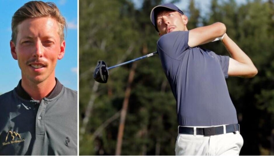 Västeråsgolfaren Björn Hellgren var ytterst nära sin första seger på Challengetouren, men föll till slut i särspel i Dormy Open. Foto: Rikard Zetterström och Göran Söderqvist