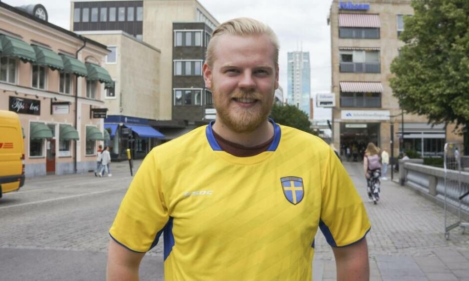 Hampus Åhman-Dahl tror på 2–1-seger för Sverige. Foto: Stefan Lindgren