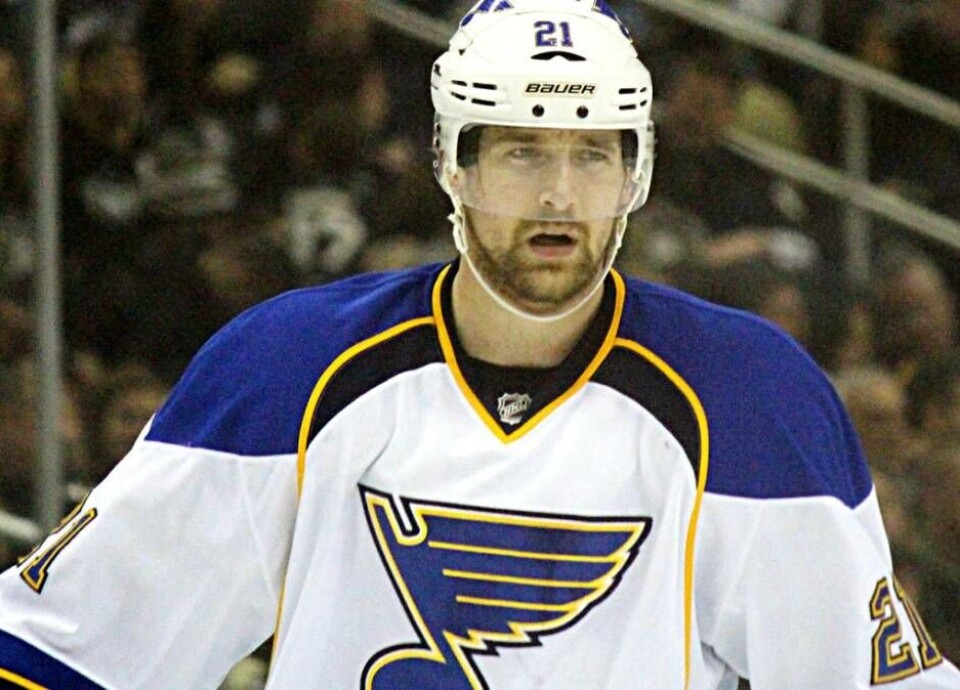 Västeråssonen Patrik Berglund tvingas lämna St Louis Blues. Foto: Michael Miller