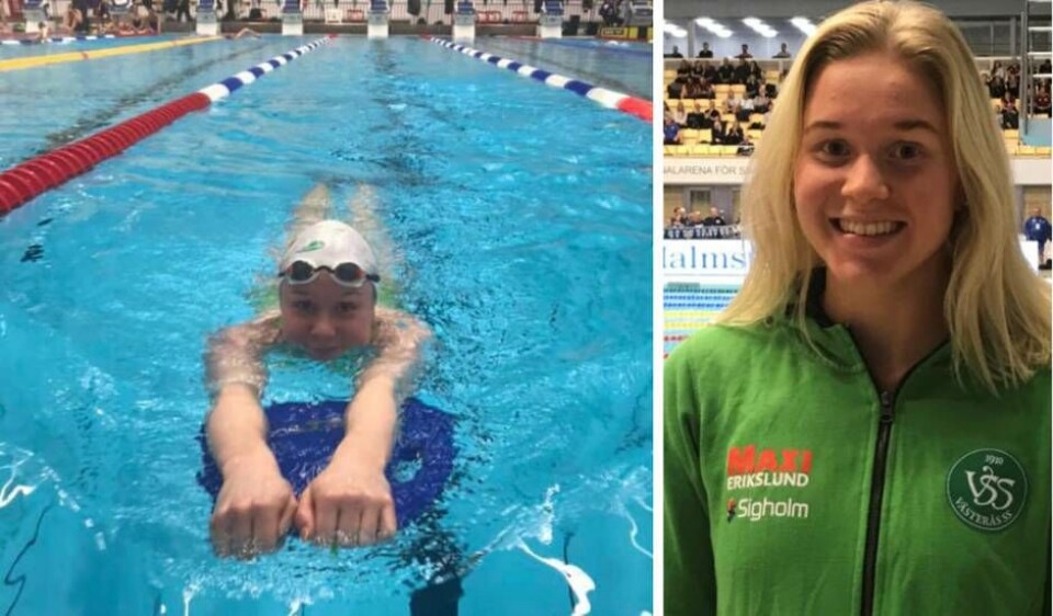 VSS-simmaren Hannah Brunzell gör i och med Europamästerskapet i Budapest sitt första internationella seniormästerskap på lång bana. Foto: VSS