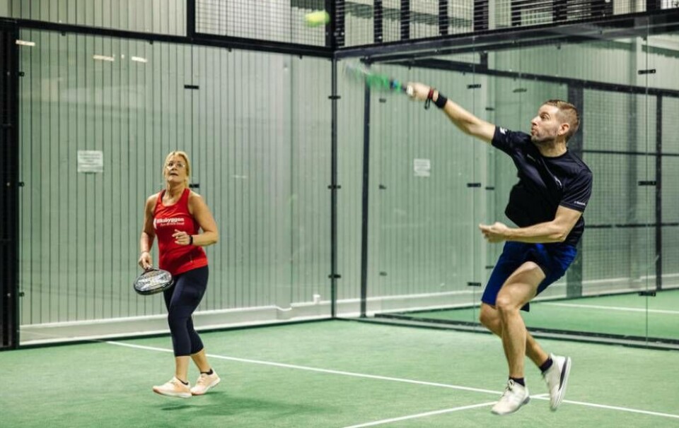 Full aktivitet i Bäckby Park Padel. Foto: Avig Kazanjian