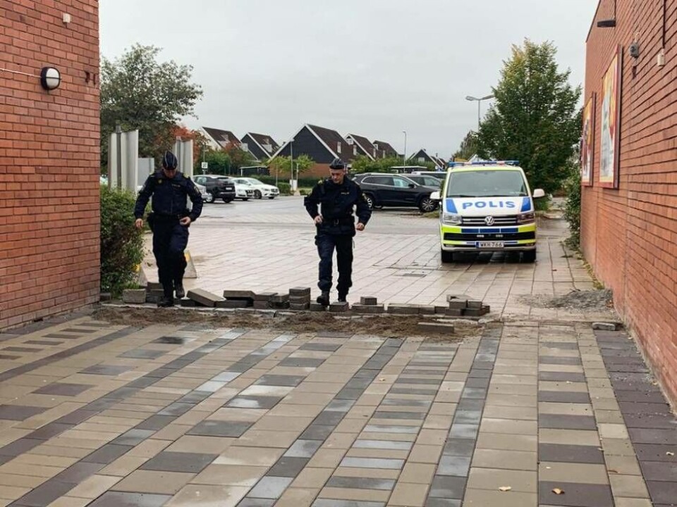 Pizzeria rånad av pistolbeväpnad man