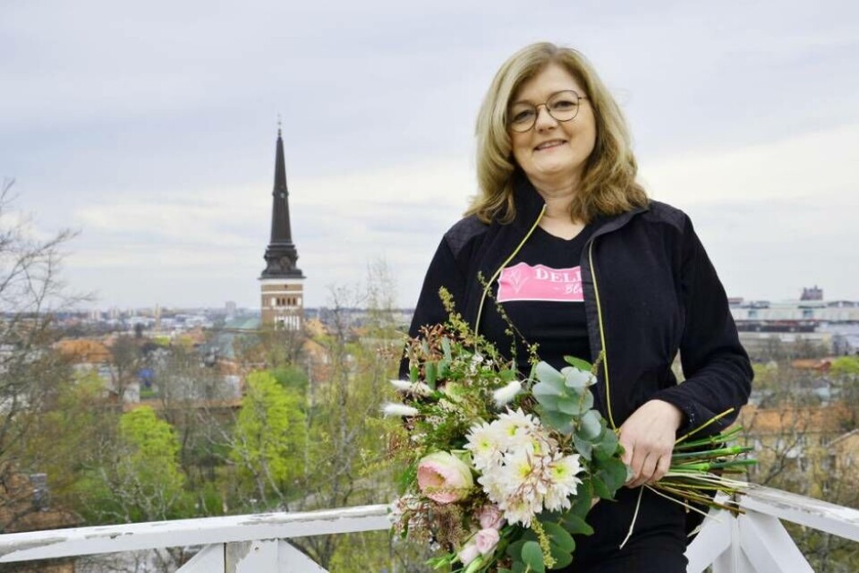 Maria Dellham att hoppa av uppdraget som heltidspolitiker och utbildade sig till florist. Foto: Helena Andersson