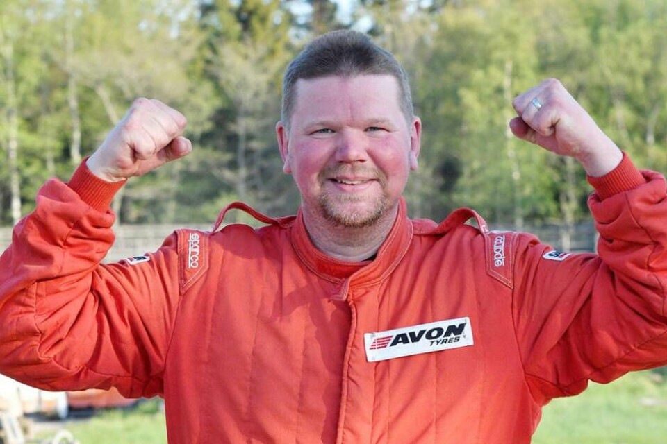 MSK Hammarens Niclas Härdevik Norström fick höja segernävarna redan i säsongspremiären av rallycross-SM. Foto: Magnus Andersson/Arkiv
