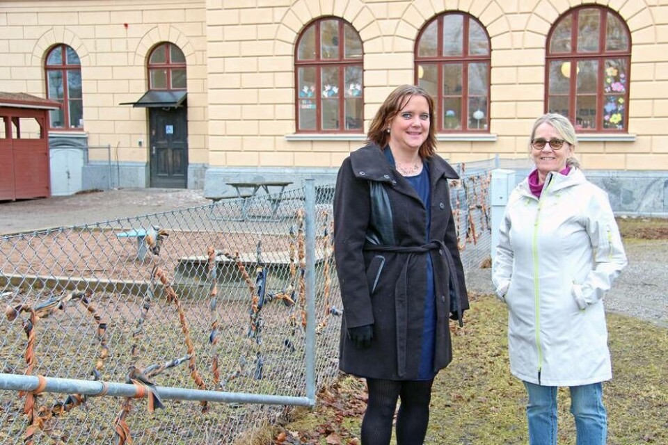 Visionärer. Amanda Agestav förskolenämndens ordförande och Yvonne Carehag Gustafsson verksamhetschef hoppas att många västeråsare kommer till invånardialogen och delar med sig av sina tankar kring förskolan.
