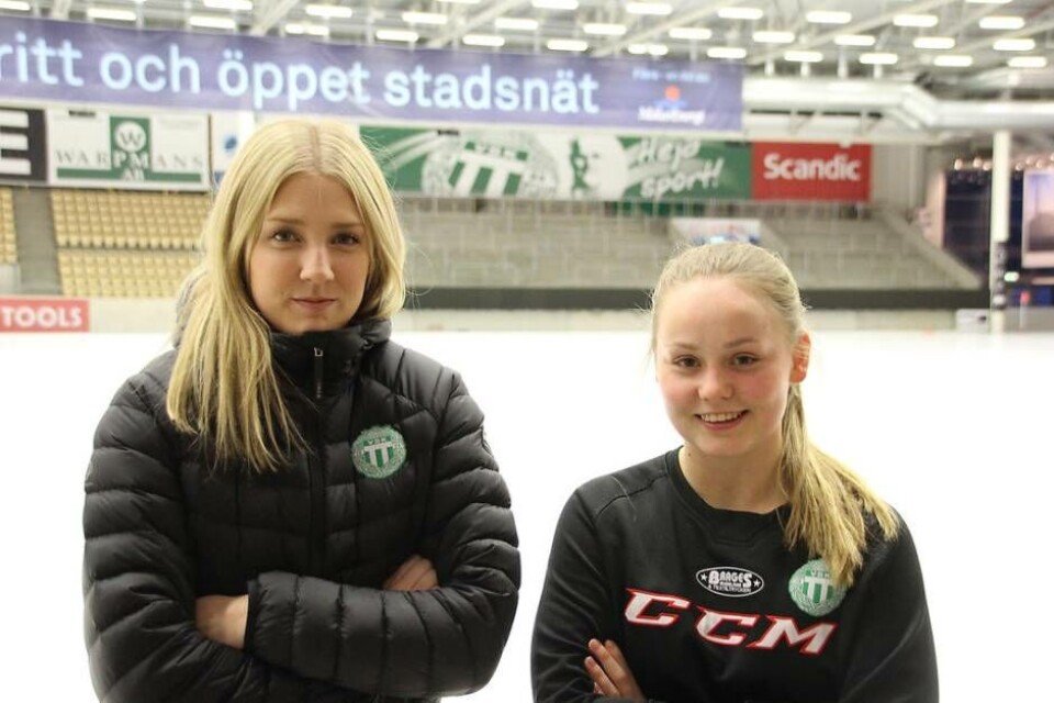 Finalrutinerade. VSK-målvakten Sara Carlström och anfallaren Charlotte Selbekk har gott om SM-finalrutin. Tillsammans har de spelat sju SM-finaler och vunnit fem guld med Kareby. På lördag ställs de mot sin forna klubb, som VSK slagit två gånger i år. Foto: Jonas Bergkvist×1 / 2Visa bildtextBild 1 av 2