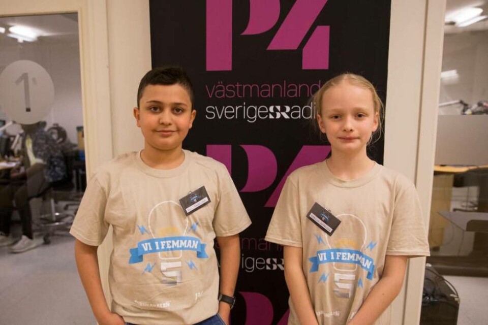 Ali Jabbar Hussein och Rebecca Kronberg. Foto: Samira Jonsson/SR