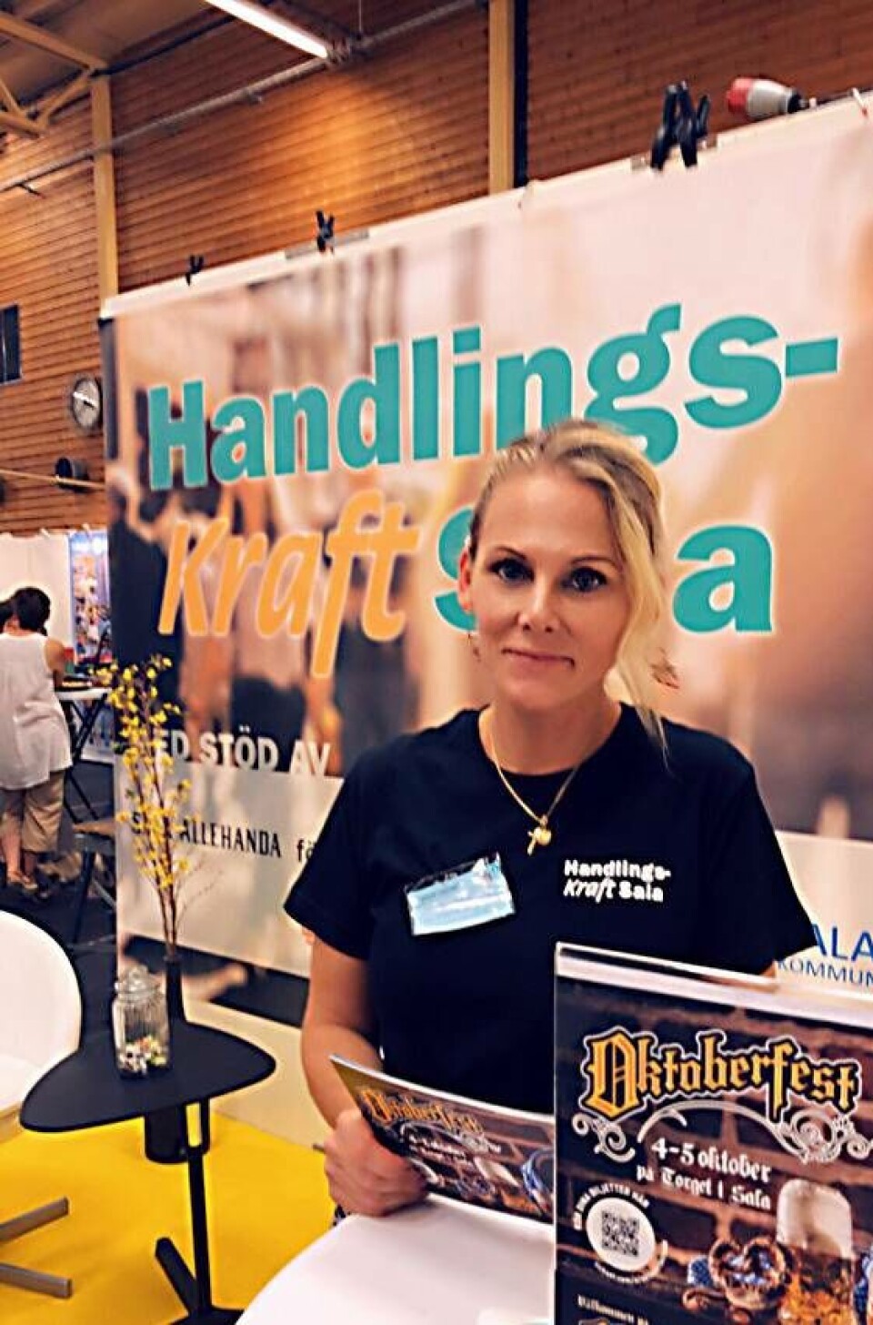 Festfixare. Maria Bergström från projektet Handlingskraft Sala. Foto: Privat×1 / 2Visa bildtextBild 1 av 2