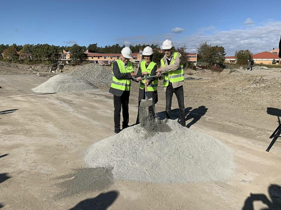 Nytt område. Här, på platsen där Wenströmska skolan tidigare låg, togs det första spadtaget till äldreboendet på Södra Källtorp som blir det första byggprojektet i den nya stadsdelen. Foto: Jonas Edberg