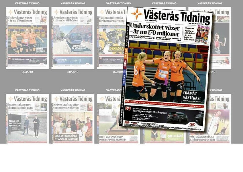 Läs helgens Västerås Tidning som e-tidning