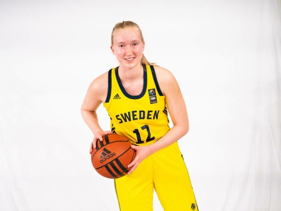 ”Jag tror absolut att jag har chansen att ta en plats i 12-mannatruppen. Jag är en av de lite yngre som slåss om de sista platserna”, säger Ekh om EM-chanserna. Foto: Svensk Basket