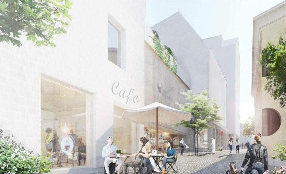 Livfullt. Aroseken vill att Norra Gränd ska leva upp med caféverksamhet. Foto: ÅWL Arkitekter